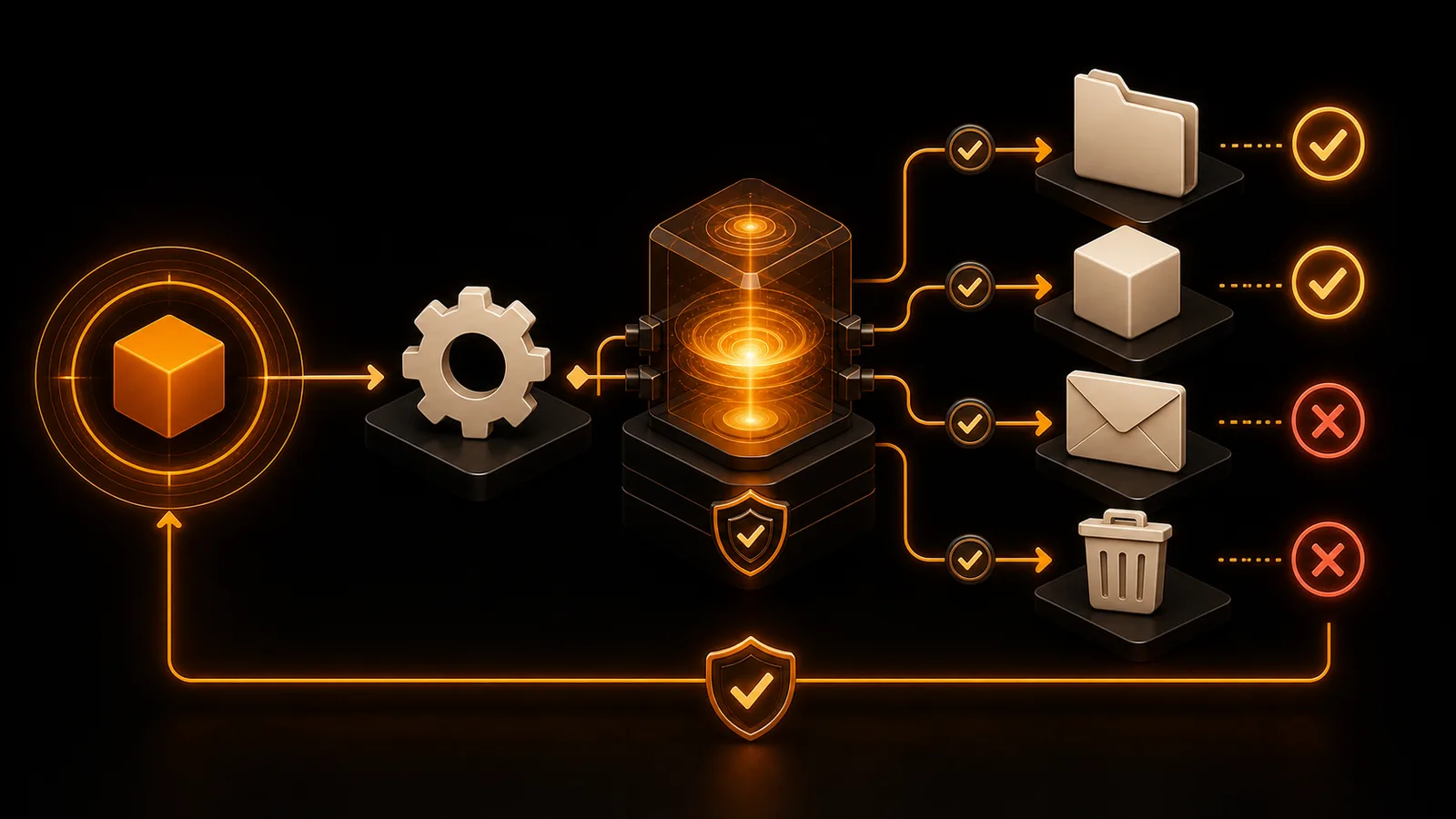 Schema illustrato della sezione L'accesso appartiene al task