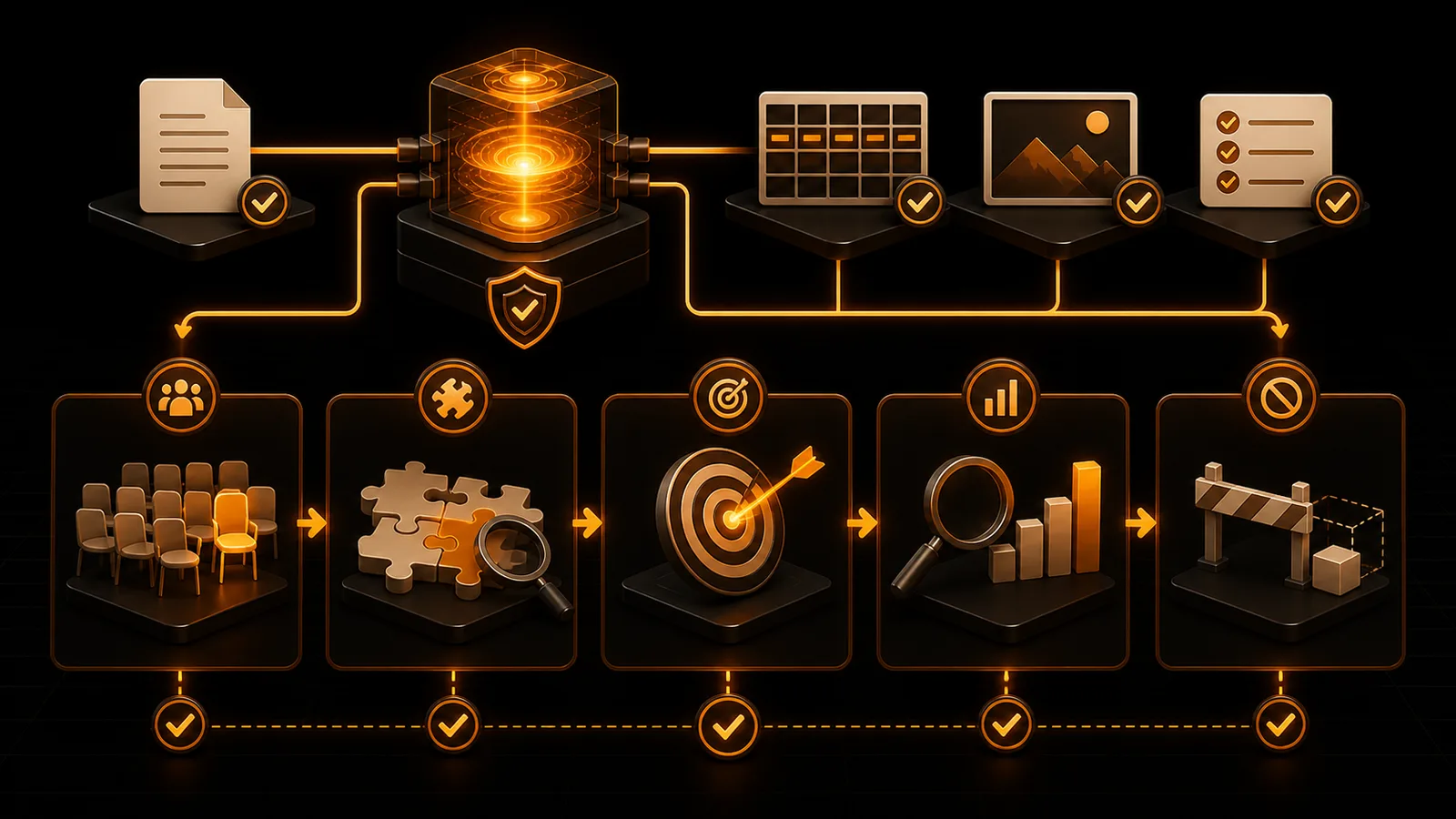 Schema illustrato della sezione Apri con l'output della sessione