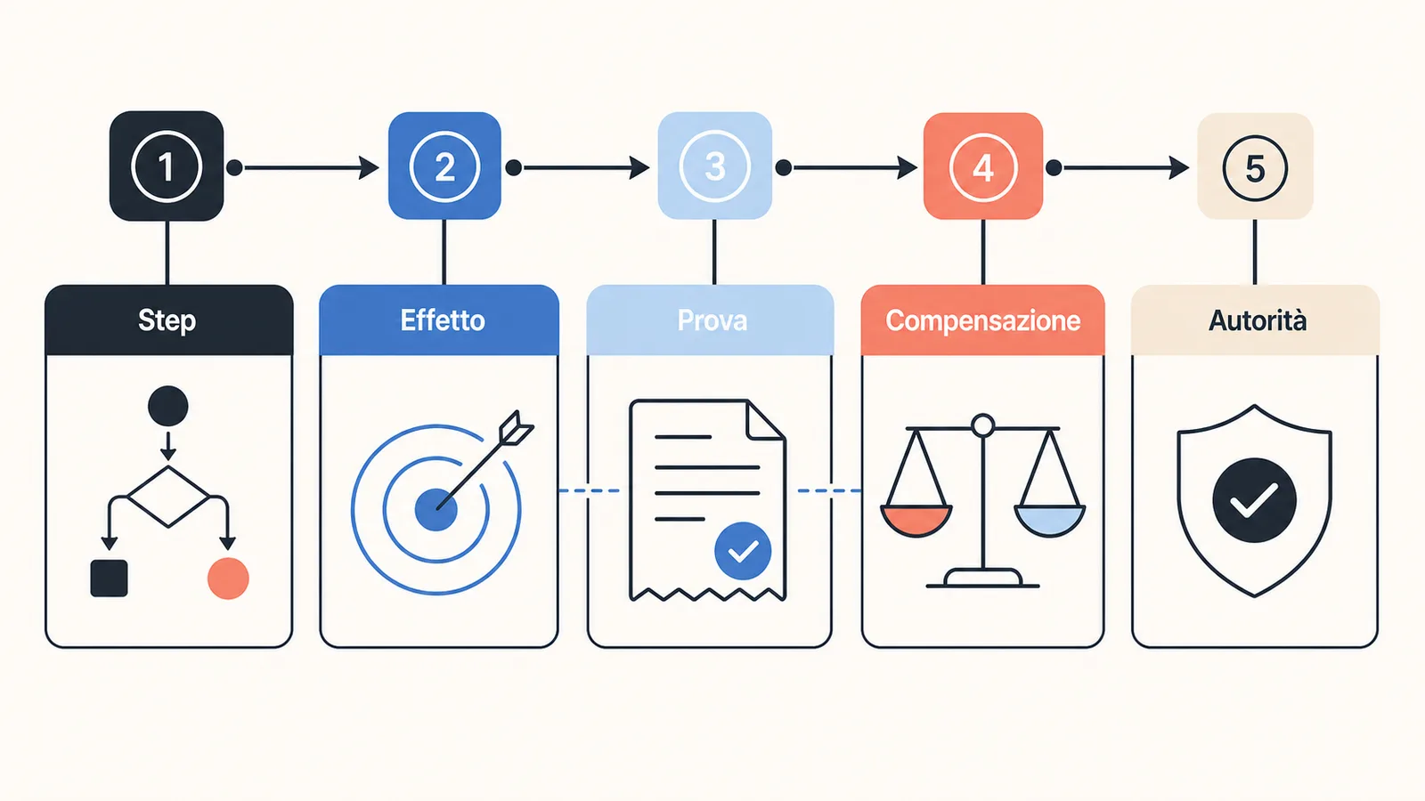 Mappa degli effetti e delle azioni compensative di un workflow AI