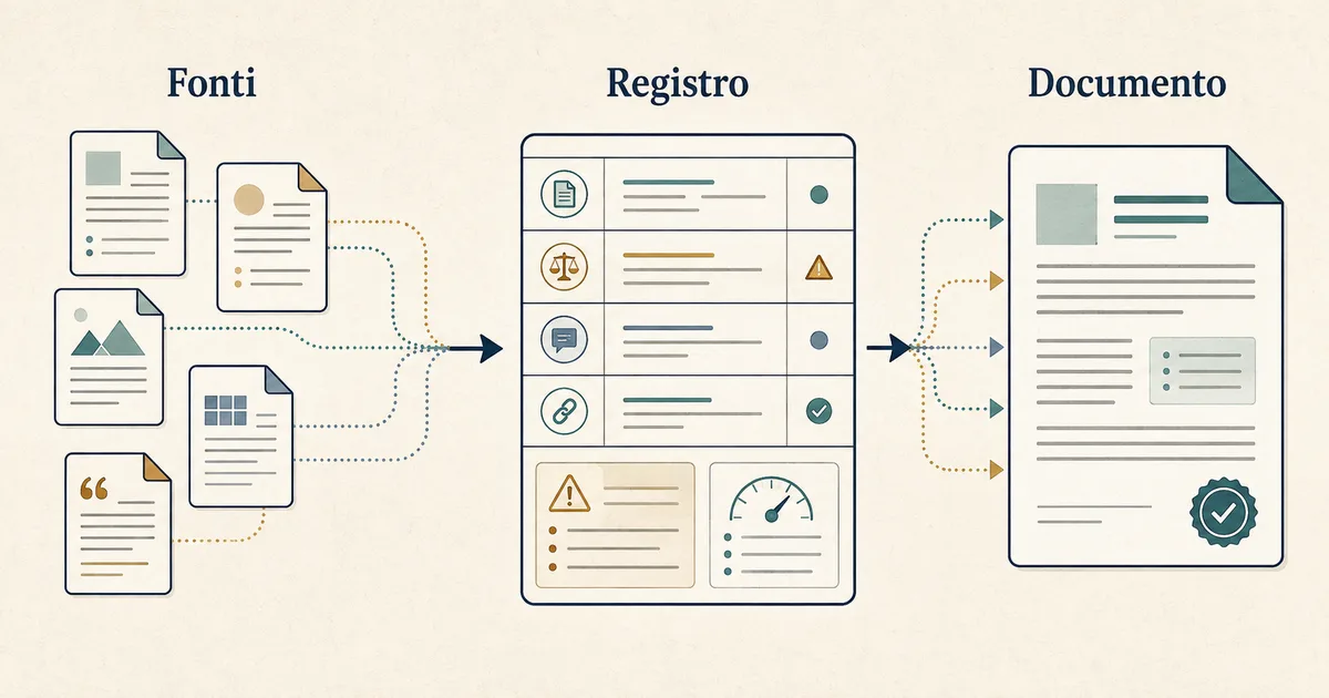 Come creare un documento da più fonti con Claude Cowork